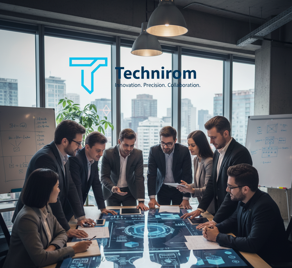 Team portrait showcasing About Technirom culture and expertise