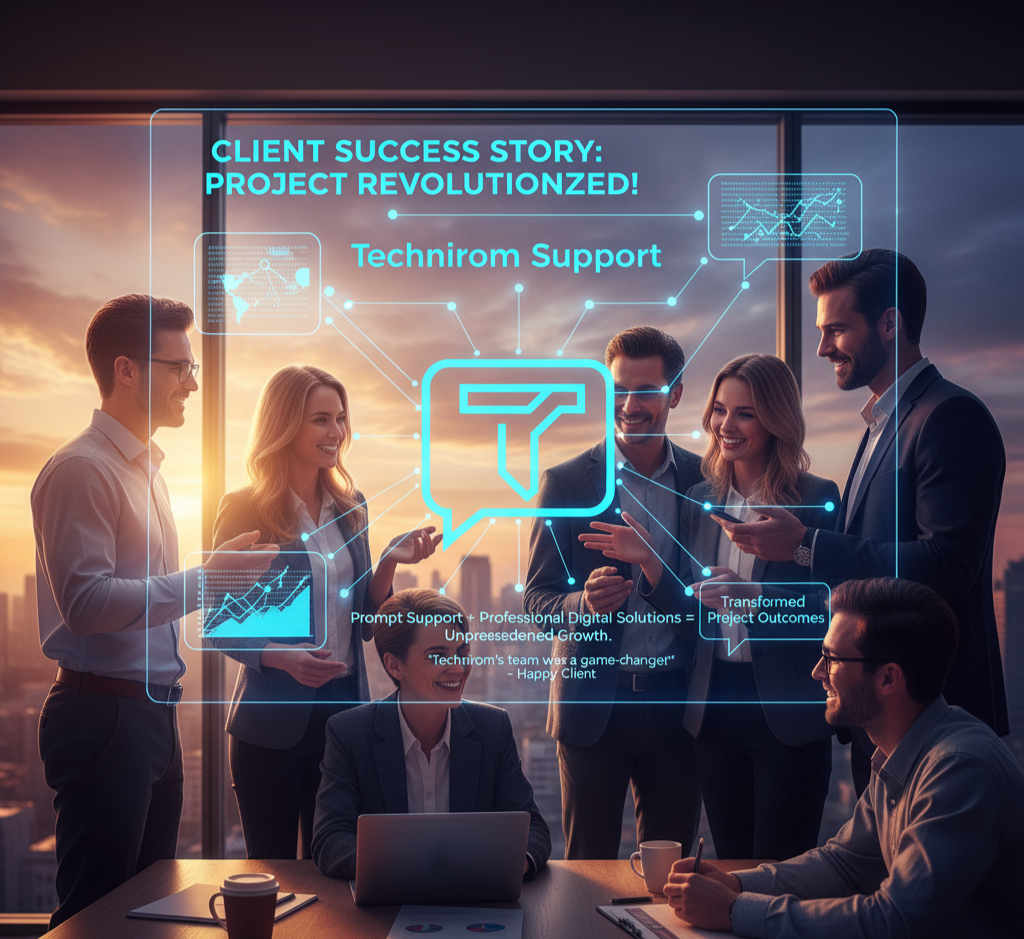 Client success story with contact Technirom support